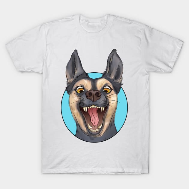 Police Dog T-Shirt by Artmoo